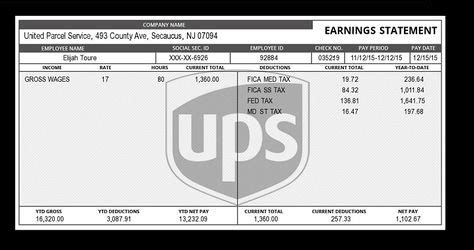 Ups pay stub. Things To Know About Ups pay stub. 